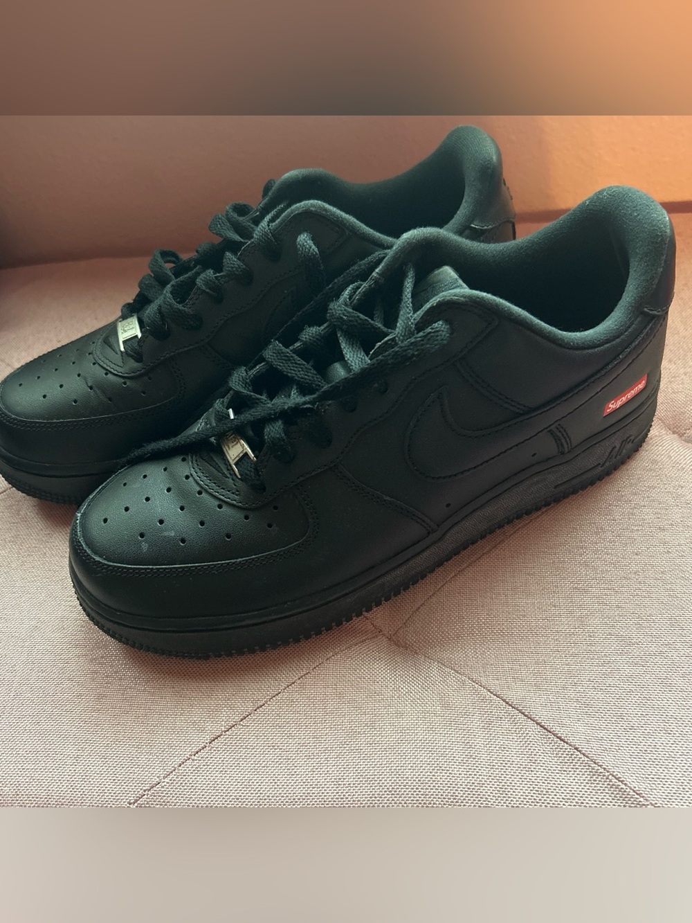 Nike X Supreme Black Low-Top Sneakers